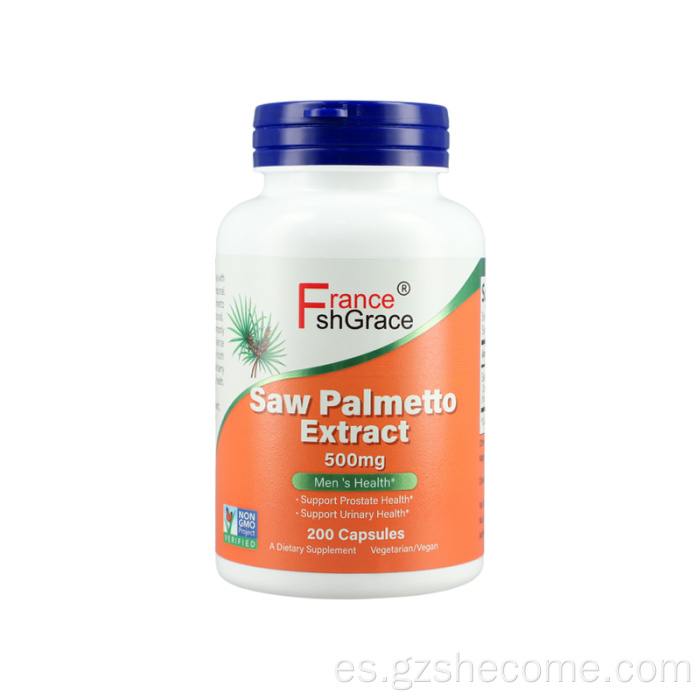 Las cápsulas de palma de sierra disminuyen el soporte de la próstata de inflamación